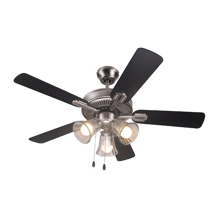 42 Ceiling Fan 5-Blade With Pull Chain And Light Kit